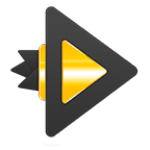 rocket player gold theme android application logo